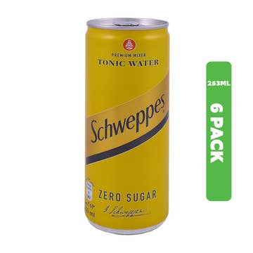 Schweppes Zero Tonic Water 6x253ml