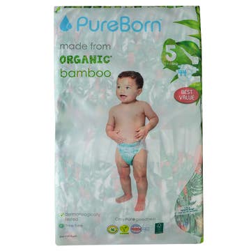 Pure Born Diapers Size 5 (11-18kg) 44s