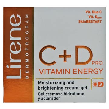 Lirene Vitamin C+D Moisturizing And Brightening Cream Gel