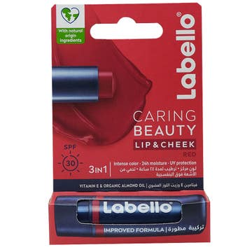 Labello Caring Beauty Lip & Cheek Red Balm 4.8g