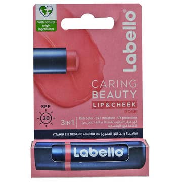 Labello Caring Beauty Rose Lip & Cheek Lip Balm 4.8g