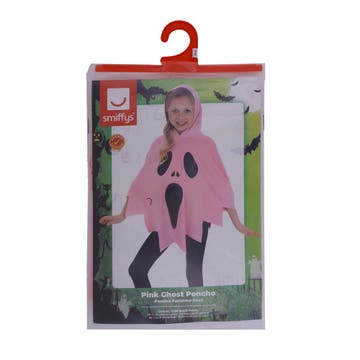 Smiffys Pink Ghost Poncho