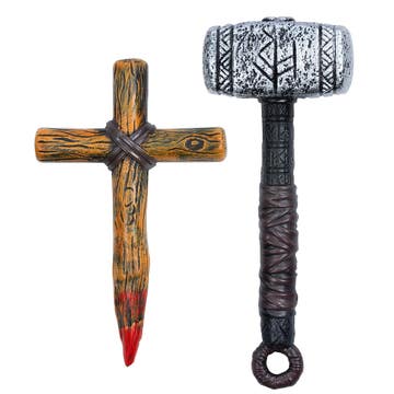 Smiffys Vampire Slayer Stake & Hammer Kit