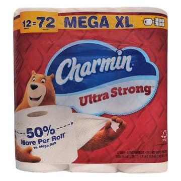 Charmin Ultra Strong Bathroom Tissue 12 Rolls Mega XL