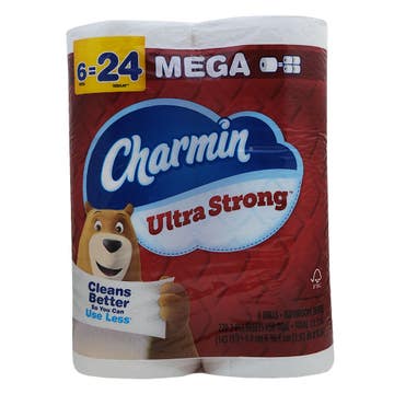 Charmin Ultra Strong Bathroom Tissues 6s