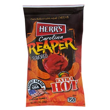 Herr's Carolina Reaper Flavoured Cheese Curls 28g