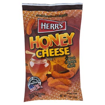 Herr's Honey Cheese Curl Corn Snacks 28g
