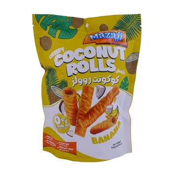 Mazaji Banana Crispy Coconut Rolls 140g