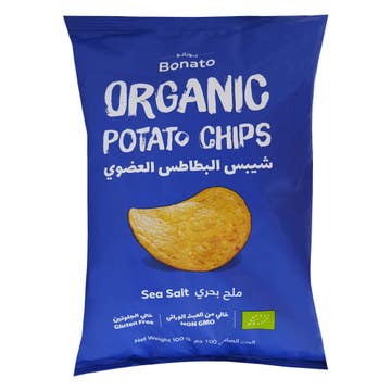 Bonato Organic Sea Salt Potato Chips 100g
