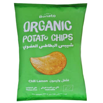 Bonato Organic Chili Lemon Potato Chips 100g