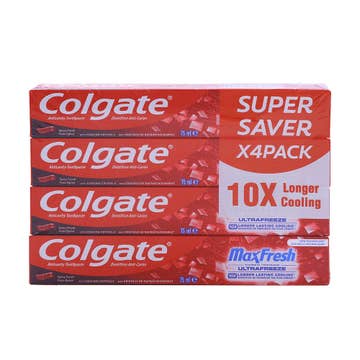 Colgate Max Fresh Clean Toothpaste 4x75ml [Special Offer]