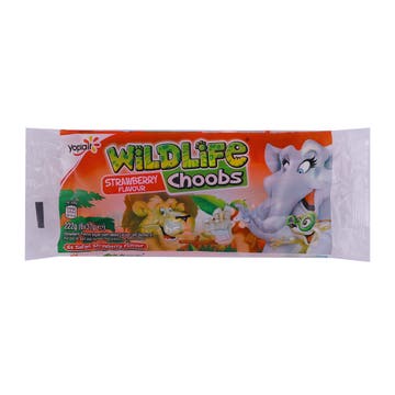 Yoplait Wildlife Choobs Strawberry Yoghurt 222g