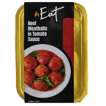 Beef Meatballs In Tomato Sauce 500g