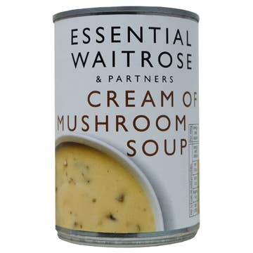 Waitrose Essential Cream Of Mushroom Soup 400g