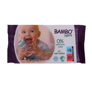 Bambo Nature Eco-friendly Wet Wipes 80s