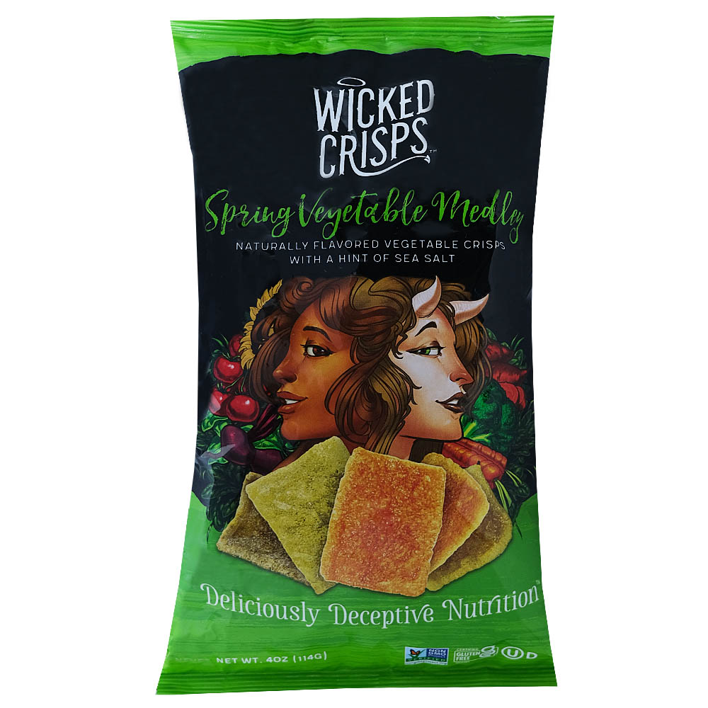 Wicked Crisps Spring Vegetable Medley With Sea Salt Crisps 114g