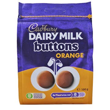 Cadbury Dairy Milk Orange Buttons Bag 100g