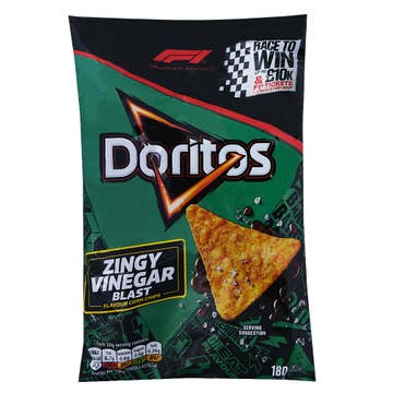 Doritos Zingy Vinegar Blast Corn Chips 180g