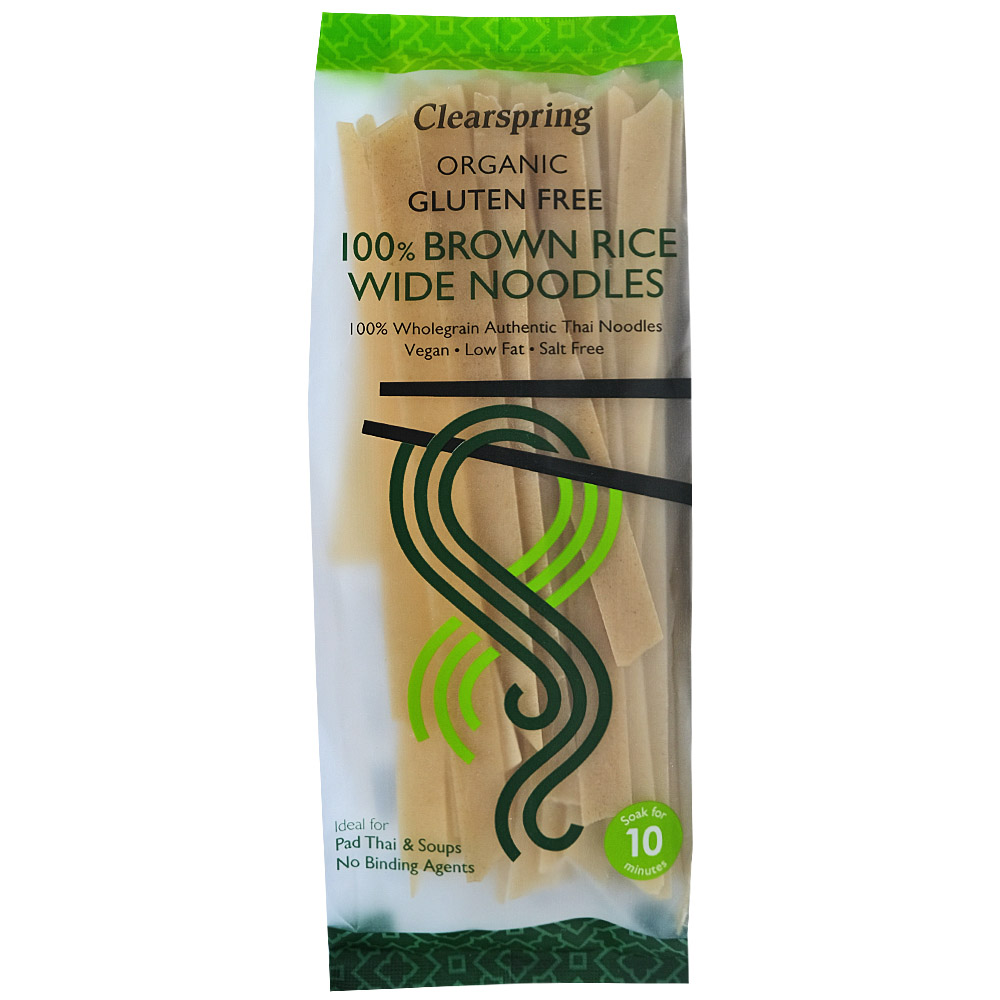 Clearspring Organic Brown Rice Wide Noodles 200g