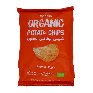 Bonato Organic Paprika Potato Chips 100g