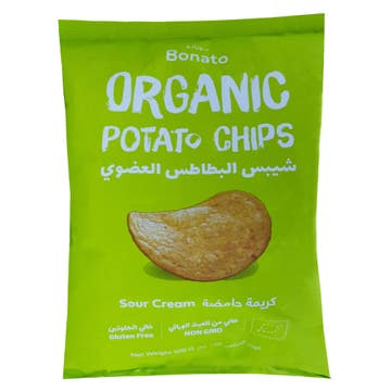 Bonato Organic Sour Cream Potato Chips 100g