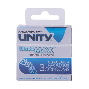 Unity Ultra Max Condoms 3s
