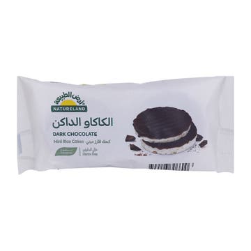 Natureland Dark Chocolate Mini Rice Cakes 50g
