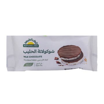 Natureland Milk Chocolate Mini Rice Cakes 16g