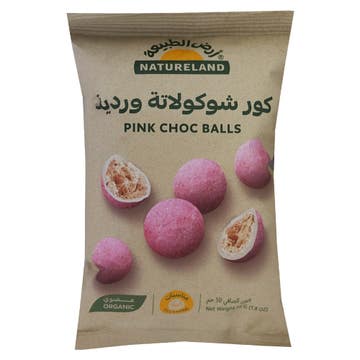 Natureland Pink Choc Balls 50g