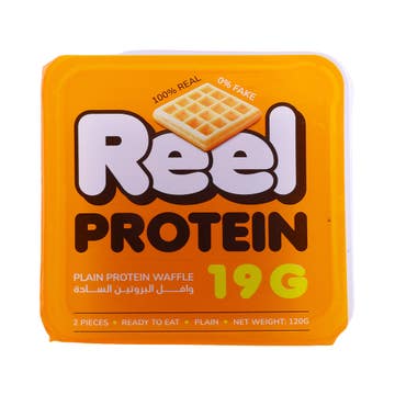 Reel Plain Protein Waffles 120g