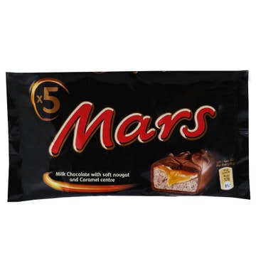 Mars Milk Chocolate Bar 5s 40g