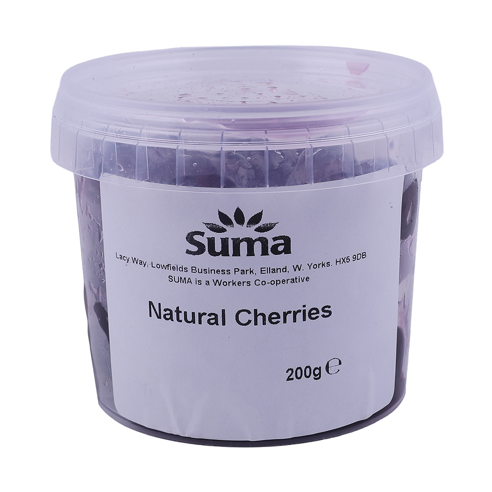 Suma Dark Red Glace Natural Cherries 200g