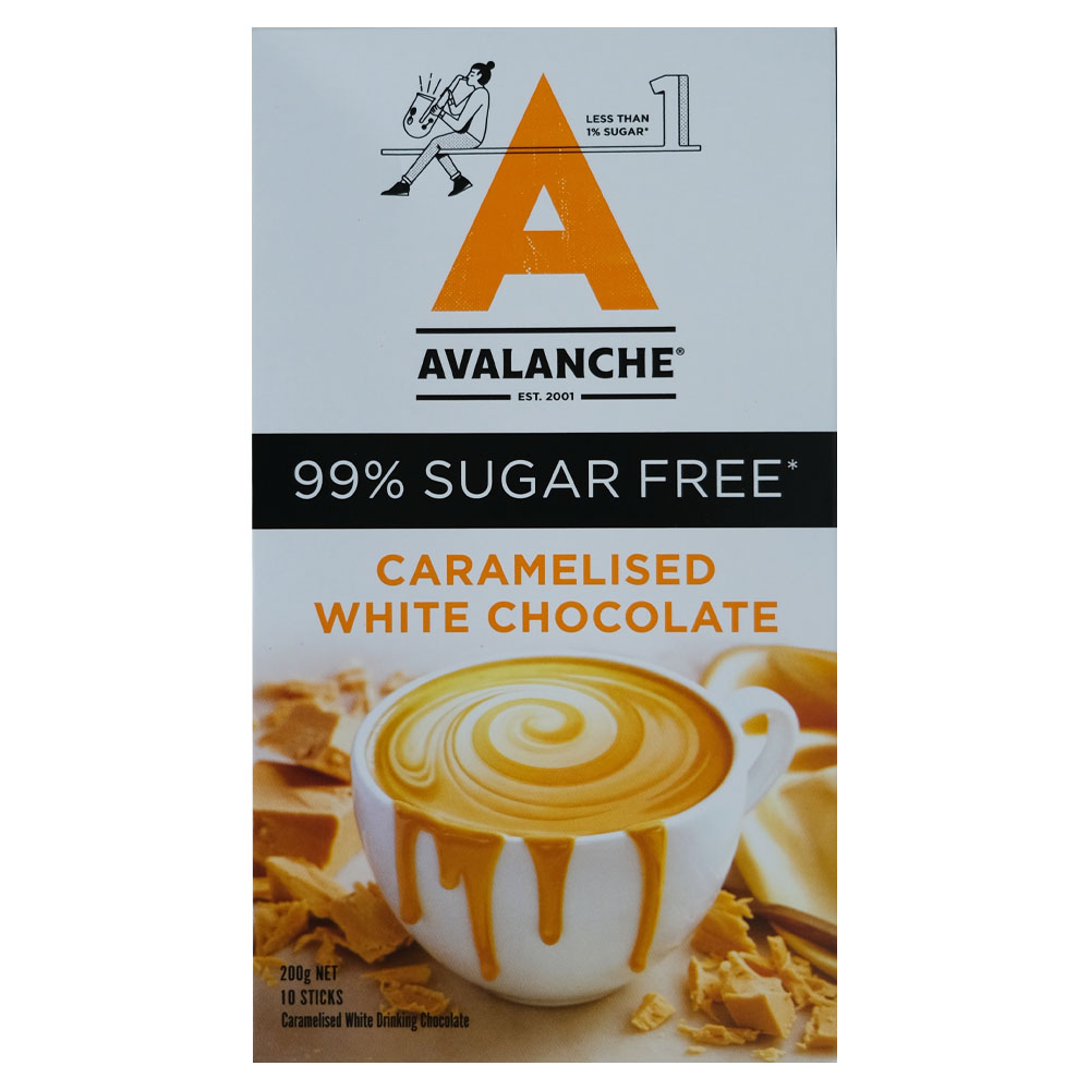 Avalanche 99% Sugarfree Caramelised White Chocolate 200g