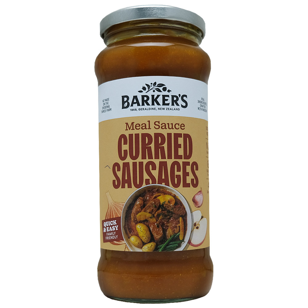 Barker's Curried Sausages Meal Sauce 500g