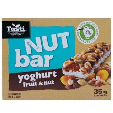 Tasti Yoghurt Fruit & Nut Bar 210g