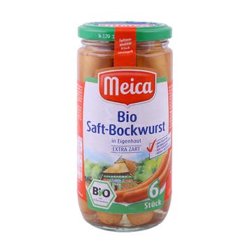 Meica 6 Saft-bockwurst In Own Skin 180g