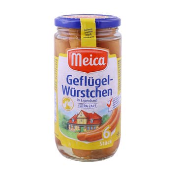 Meica 6 Poultry Sausages In Their Own Skin 180g