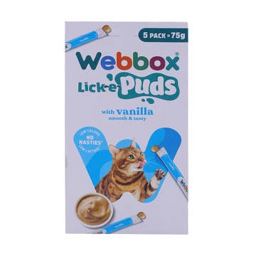 Webbox Lick-E-Puds Vanilla Cat Treats 75g