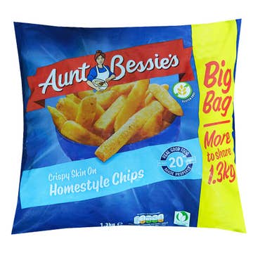 Aunt Bessie's Crispy Skin On Homestyle Chips 1.3Kg