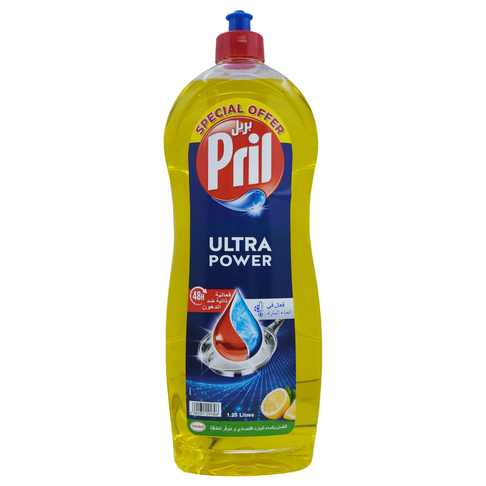Prill Lemon Ultra Power Dishwashing 1.25L