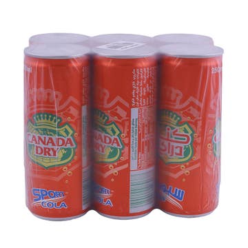 Canada Dry Sport Cola 6x250ml