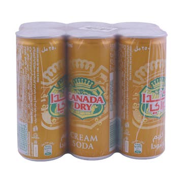 Canada Dry Cream Soda 6x250ml