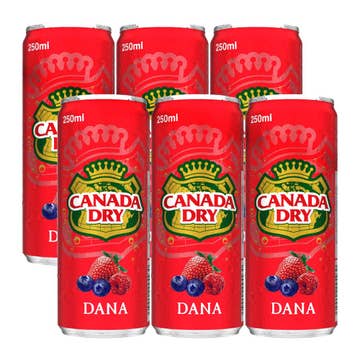 Canada Dry Dana Carbonated Drink 6x250ml
