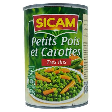 Sicam Green Peas & Carrots 400g