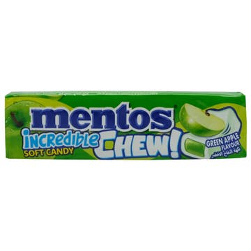 Mentos Incredible Green Apple Chew Soft Candy 10s