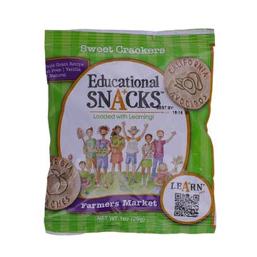 Educational Snacks Farmers Market Vanilla Crackers 29g