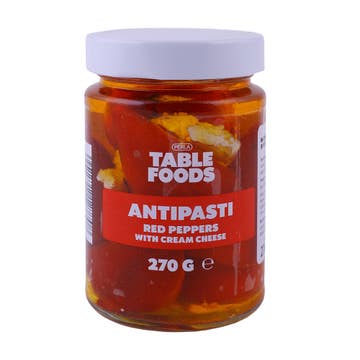 Table Foods Antipasti Red Peppers With Cream Cheese 270g
