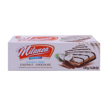 Milanea Coconut Wafers Chocolate 130g