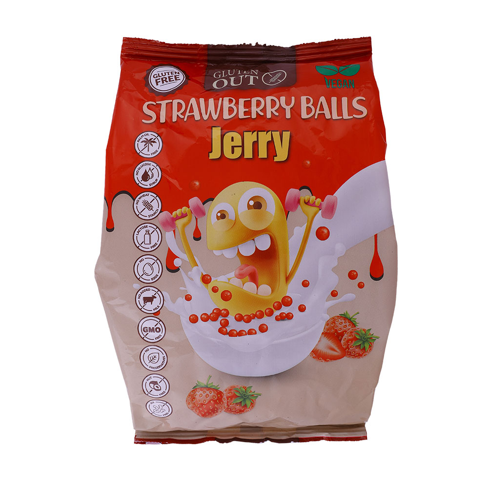 Gluten Out Strawberry Balls 375g
