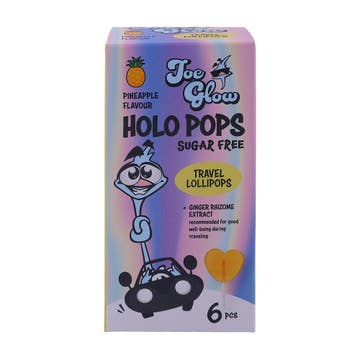Holo Pops Pineapple Flavour Sugar Free Lollipops 6pcs